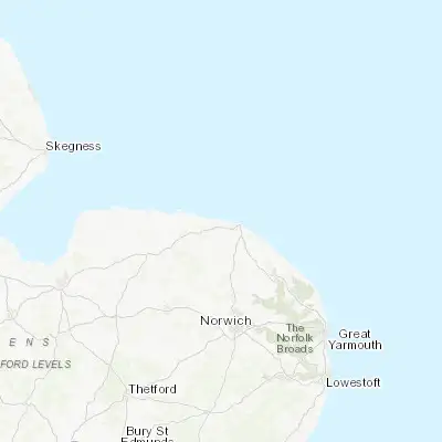Map showing location of Sheringham (52.940780, 1.209310)