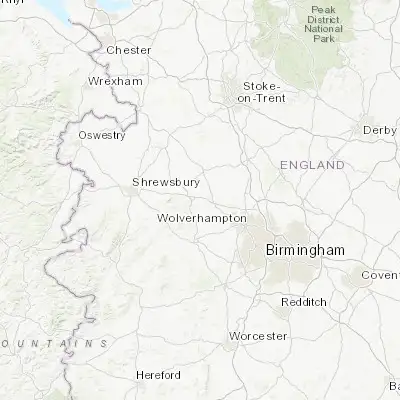 Map showing location of Shifnal (52.670430, -2.372480)