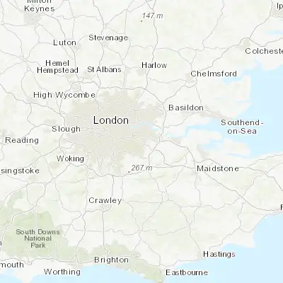 Map showing location of Sidcup (51.426190, 0.103600)