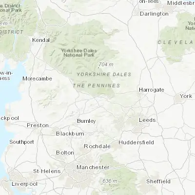 Map showing location of Skipton (53.961440, -2.016760)