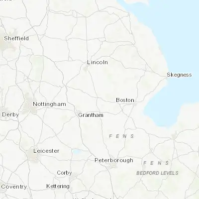Map showing location of Sleaford (52.998260, -0.409410)
