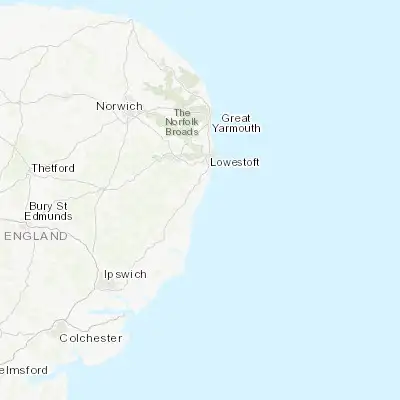 Map showing location of Southwold (52.327210, 1.680170)
