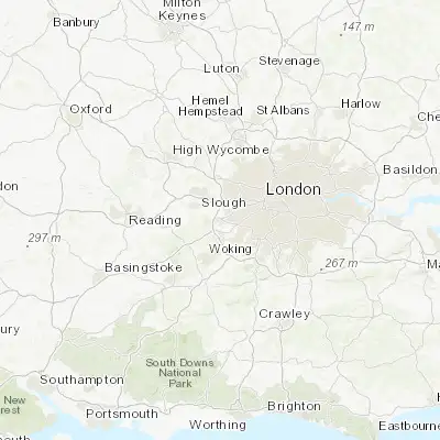 Map showing location of Staines (51.430920, -0.506060)