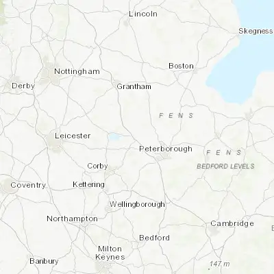 Map showing location of Stamford (52.650000, -0.483330)