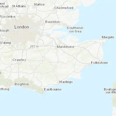Map showing location of Staplehurst (51.161100, 0.552490)