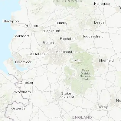 Map showing location of Stockport (53.409790, -2.157610)