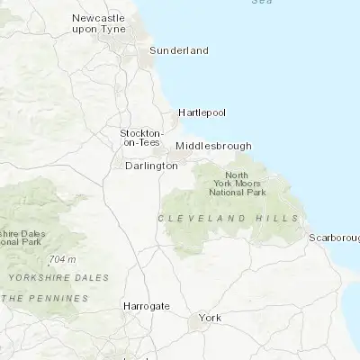 Map showing location of Stokesley (54.469980, -1.193300)