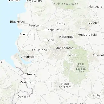 Map showing location of Stretford (53.450000, -2.316670)