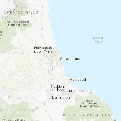 Map showing location of Sunderland (54.904650, -1.382220)