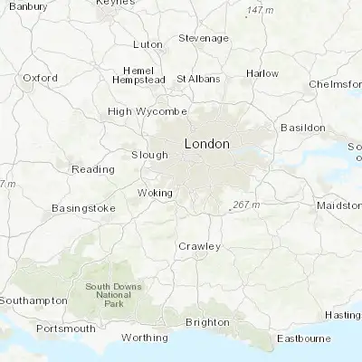 Map showing location of Surbiton (51.391480, -0.298250)
