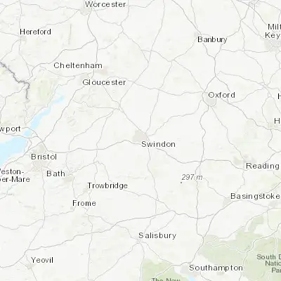 Map showing location of Swindon (51.557970, -1.781160)
