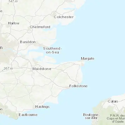 Map showing location of Tankerton (51.363700, 1.049130)