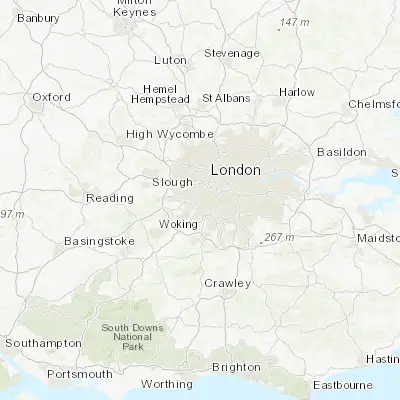 Map showing location of Teddington (51.422330, -0.330530)
