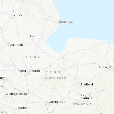 Map showing location of Terrington St Clement (52.758130, 0.297320)