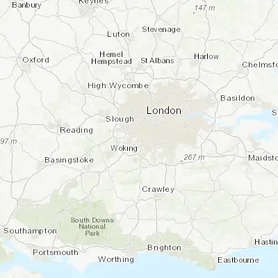 Map showing location of Thames Ditton (51.389640, -0.339280)