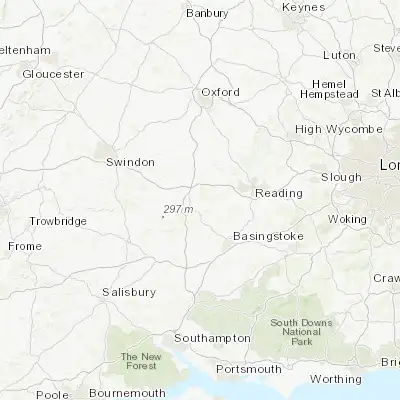 Map showing location of Thatcham (51.403660, -1.260490)