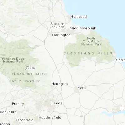 Map showing location of Thirsk (54.232980, -1.344110)