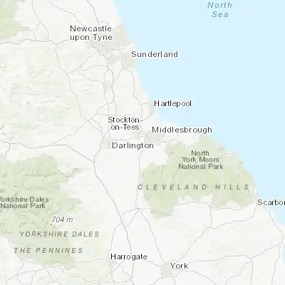 Map showing location of Thornaby-on-Tees (54.533330, -1.300000)