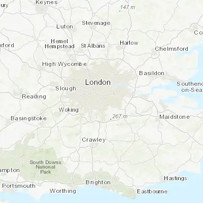 Map showing location of Thornton Heath (51.398840, -0.098720)