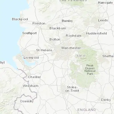 Map showing location of Timperley (53.400000, -2.333330)