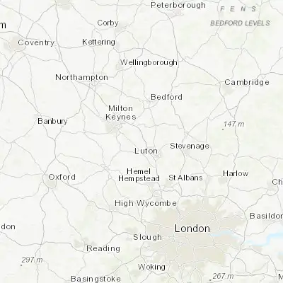 Map showing location of Toddington (51.949220, -0.532770)