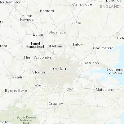 Map showing location of Tottenham (51.603730, -0.067940)