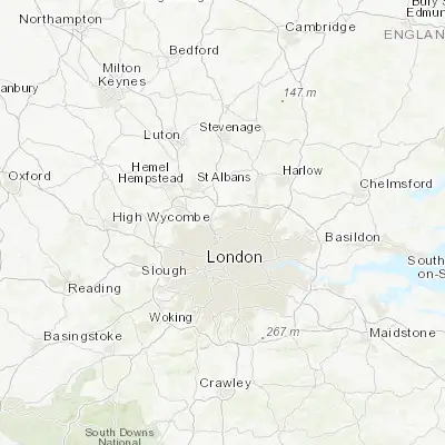 Map showing location of Totteridge (51.633330, -0.200000)