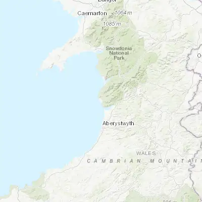 Map showing location of Tywyn (52.585780, -4.092760)