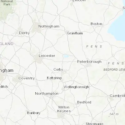 Map showing location of Uppingham (52.588030, -0.722720)