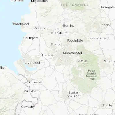 Map showing location of Urmston (53.448520, -2.354190)