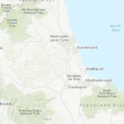 Map showing location of Ushaw Moor (54.778030, -1.647200)