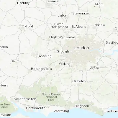Map showing location of Virginia Water (51.403430, -0.566510)