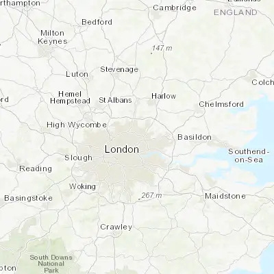 Map showing location of Walthamstow (51.590670, -0.020770)