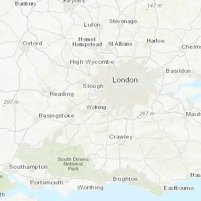 Map showing location of Walton-on-Thames (51.386780, -0.413190)