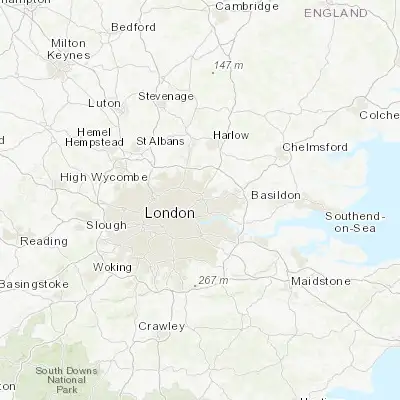 Map showing location of Wanstead (51.576800, 0.024630)