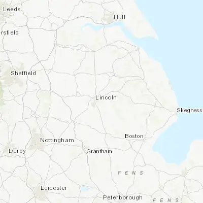 Map showing location of Washingborough (53.224250, -0.474850)