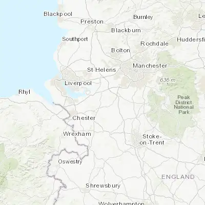 Map showing location of Weaverham (53.260180, -2.572910)