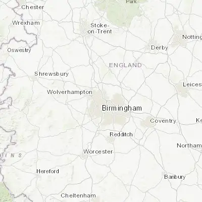 Map showing location of Wednesbury (52.551400, -2.023550)