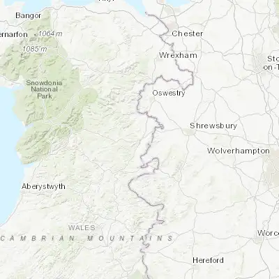 Map showing location of Welshpool (52.659730, -3.147100)