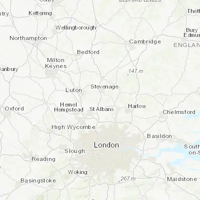 Map showing location of Welwyn (51.833100, -0.213590)