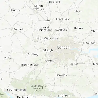 Map showing location of West Drayton (51.500000, -0.466670)