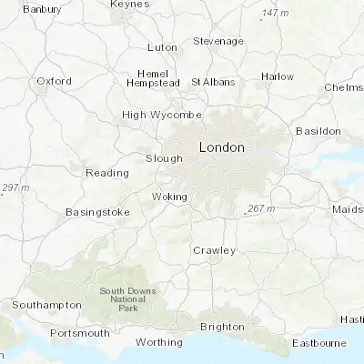 Map showing location of West Molesey (51.399850, -0.379970)