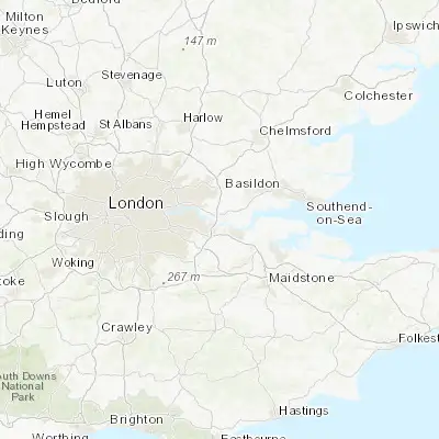 Map showing location of West Thurrock (51.478280, 0.276720)