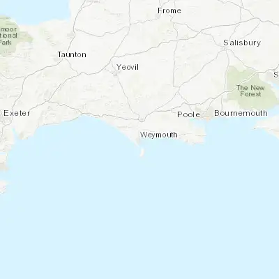 Map showing location of Weymouth (50.614480, -2.459910)