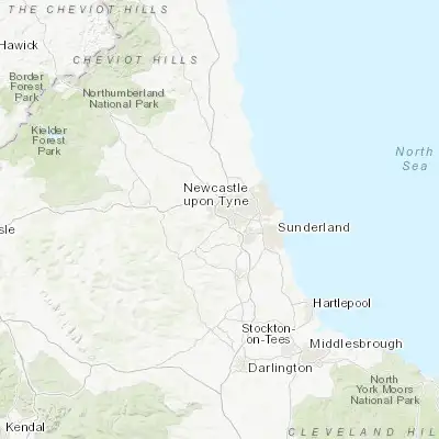 Map showing location of Whickham (54.945610, -1.676350)