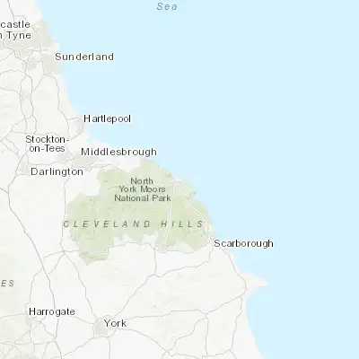 Map showing location of Whitby (54.487740, -0.614980)