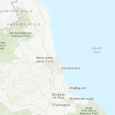Map showing location of Whitley Bay (55.039730, -1.447130)
