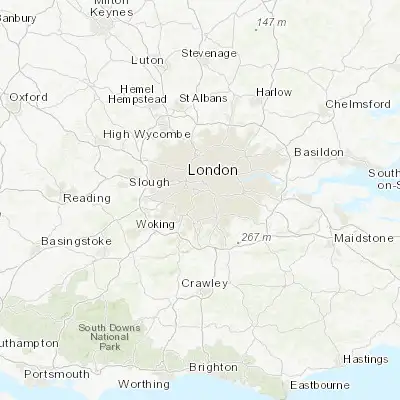 Map showing location of Wimbledon (51.422120, -0.208050)