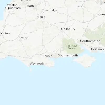 Map showing location of Wimborne Minster (50.783330, -1.983330)