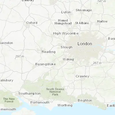Map showing location of Windlesham (51.365090, -0.654760)